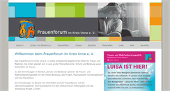 Desktop Screenshot of frauenforum-unna.de